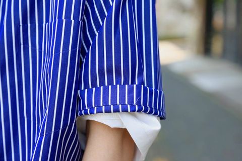 Graphpaper(グラフペーパー)THOMAS MASON S/S B.D Box Shirt"NAVY" Style.2019.5.13.