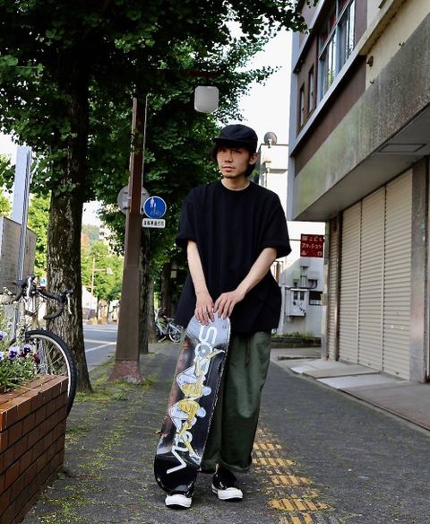 Graphpaper(グラフペーパー) S/S Oversized Tee"BLACK"Style.2019.5.26.