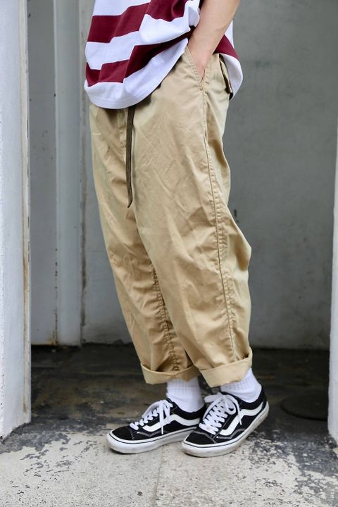 COMME des GARCONS HOMME コットンギャバパンツ"BEIGE"Style.2019.5.19.