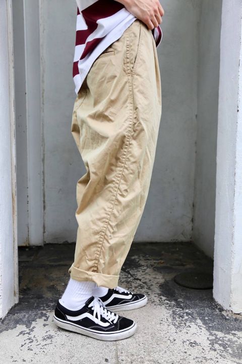 COMME des GARCONS HOMME コットンギャバパンツ"BEIGE"Style.2019.5.19.