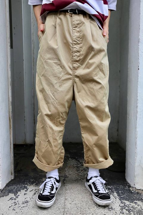 COMME des GARCONS HOMME コットンギャバパンツ"BEIGE"Style.2019.5.19.