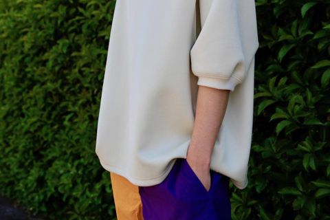 DIGAWEL(ディガウェル) DOUBLE-KNIT S/S P/O"BEIGE"Style.2019.5.3.