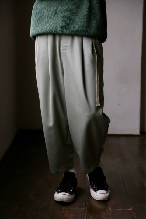 Dulcamara(ドゥルカマラ)よそいきタックワイドPT"STONE GREEN"Style.2019.5.20.