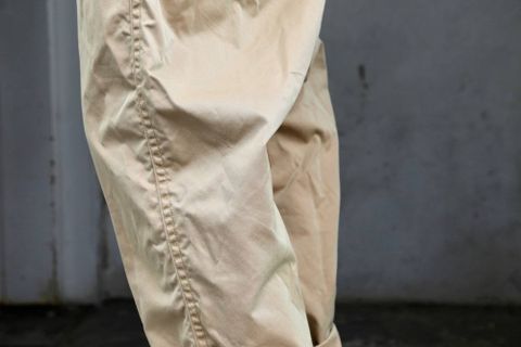 COMME des GARCONS HOMME コットンギャバパンツ"BEIGE"Style.2019.5.19.