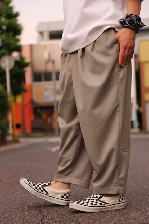 Dulcamara よそいきタックワイドPT"STONE GREEN"スタイル2019.5.18.