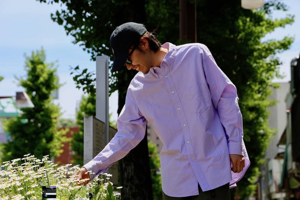Graphpaper(グラフペーパー) -Oxford L/S B.D Box Shirt"LAVENDER"Style.2019.5.8.