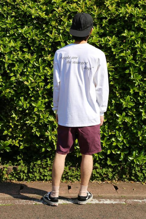 WIND AND SEA (ウィンダンシー)LONG SLEEVE CUT-SEWN DOGS PHOTO"WHITE"Style.2019.5.11.