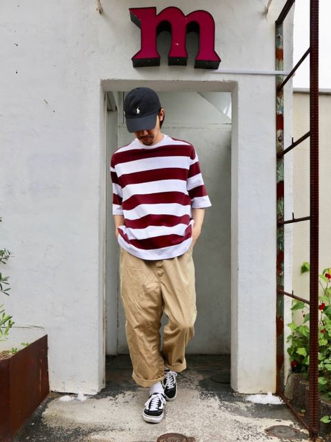 COMME des GARCONS HOMME コットンギャバパンツ"BEIGE"Style.2019.5.19.