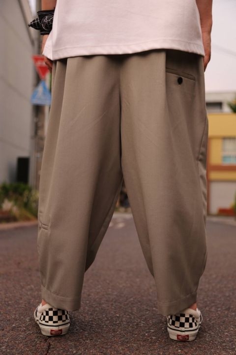 Dulcamara よそいきタックワイドPT"STONE GREEN"スタイル2019.5.18.