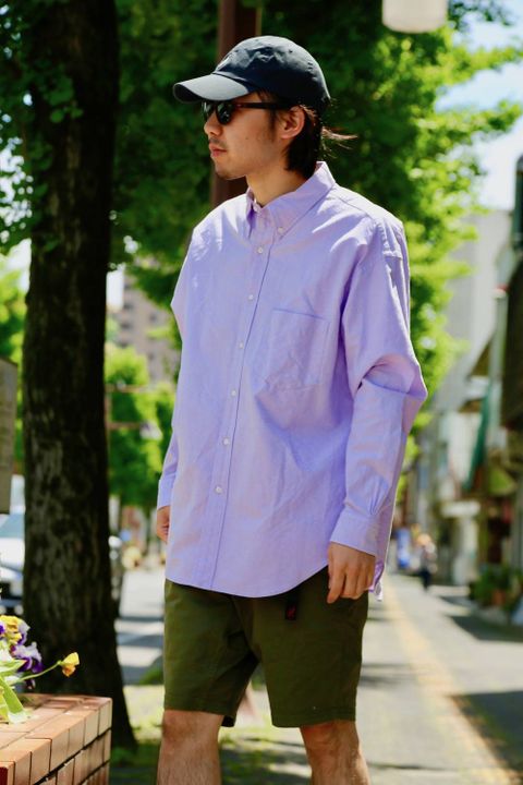 Graphpaper(グラフペーパー) -Oxford L/S B.D Box Shirt"LAVENDER"Style.2019.5.8.