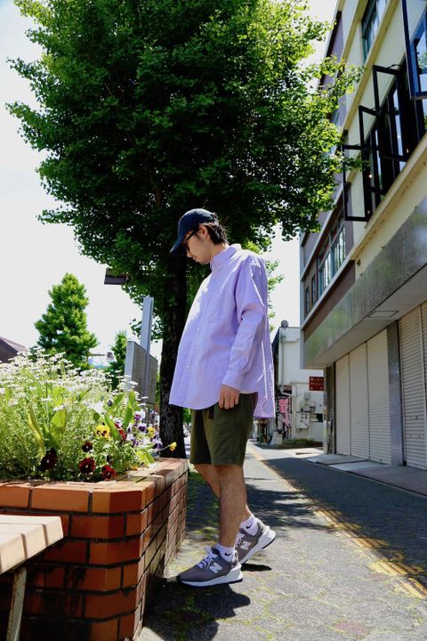 Graphpaper(グラフペーパー) -Oxford L/S B.D Box Shirt"LAVENDER"Style.2019.5.8.