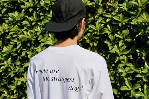 WIND AND SEA (ウィンダンシー)LONG SLEEVE CUT-SEWN DOGS PHOTO"WHITE"Style.2019.5.11.