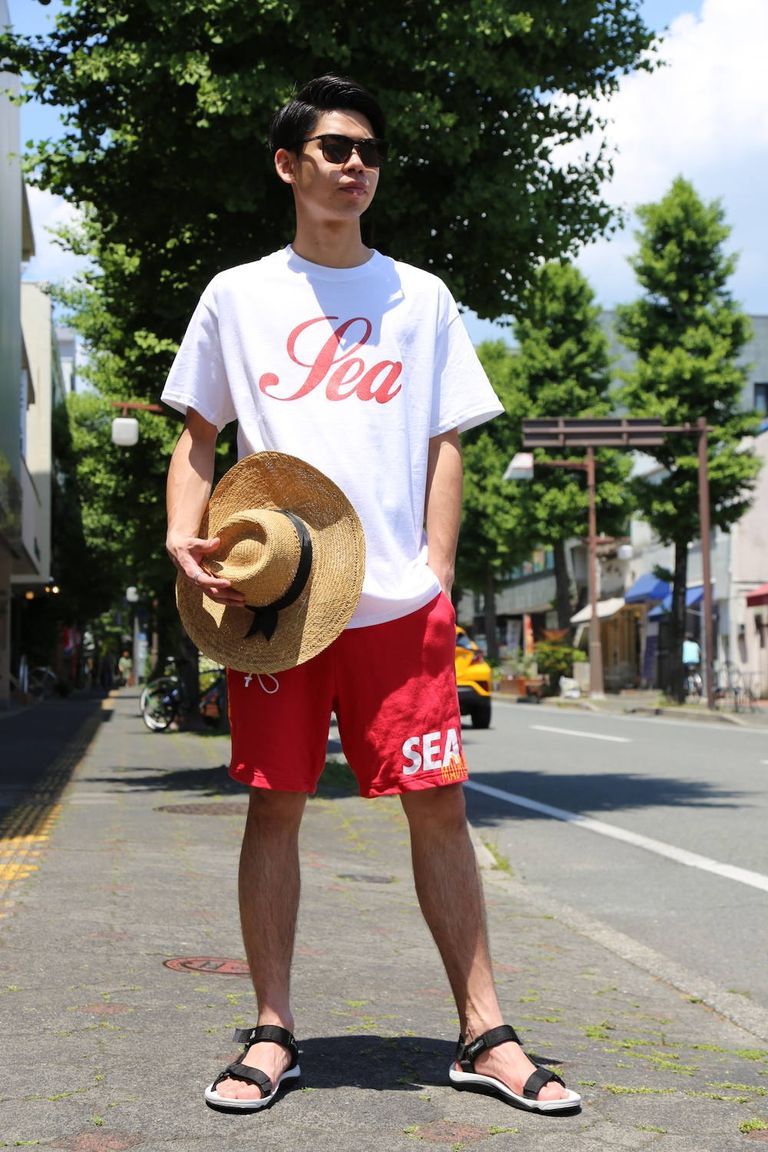 WIND AND SEA T-SHIRT GLITTER"WHITE"style.2019.5.11