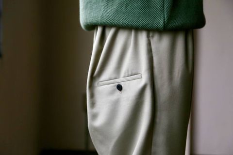 Dulcamara(ドゥルカマラ)よそいきタックワイドPT"STONE GREEN"Style.2019.5.20.