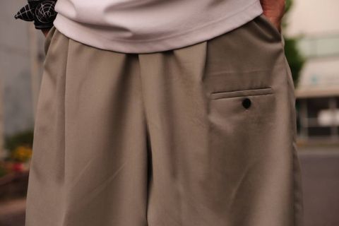 Dulcamara よそいきタックワイドPT"STONE GREEN"スタイル2019.5.18.