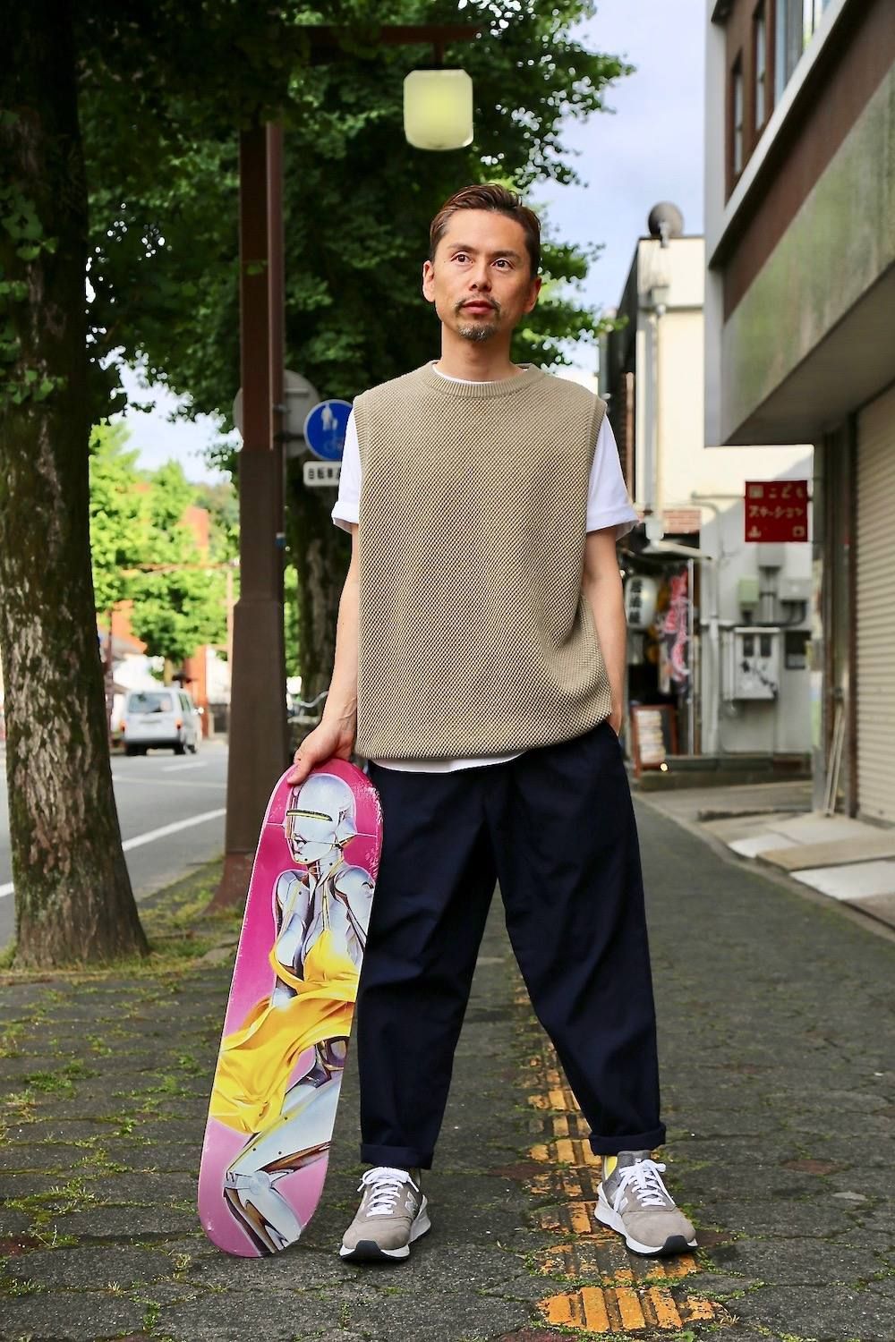 Graphpaper Stevensons Cook Pants"NAVY"ミックススタイル2019.5.28.