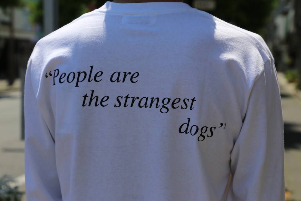 WIND AND SEA LONG SLEEVE CUT-SEWN DOGS PHOTO"WHITE"Style.2019.5.15.