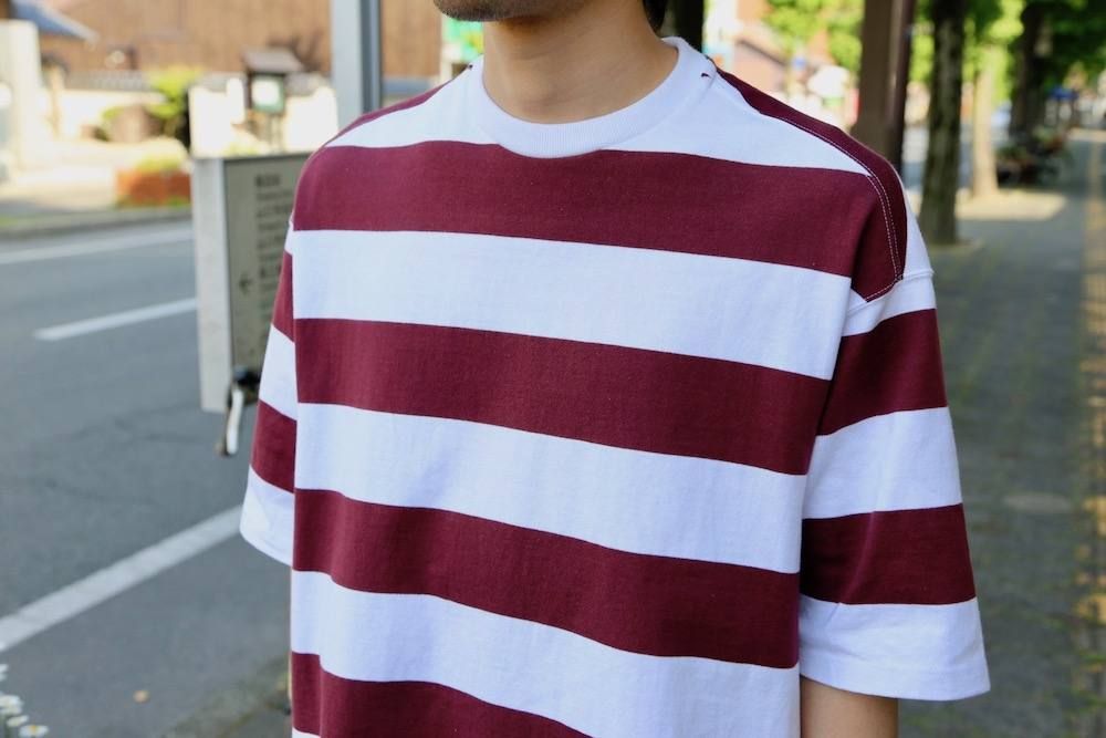 DIGAWEL(ディガウェル) MIN-NANO BORDER"WHITE BURGUNDY"Style.2019.5.4.