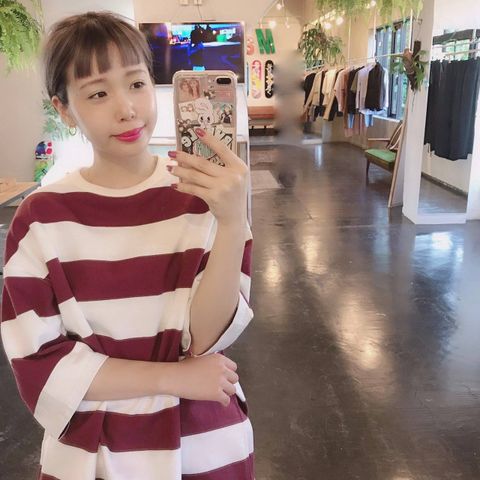 DIGAWEL MIN-NANO BORDER"WHITE BURGUNDY"ミックススタイル2019.6.11.