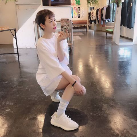 Graphpaper S/S Oversized Tee "WHITE"スタイル 2019.6.12.