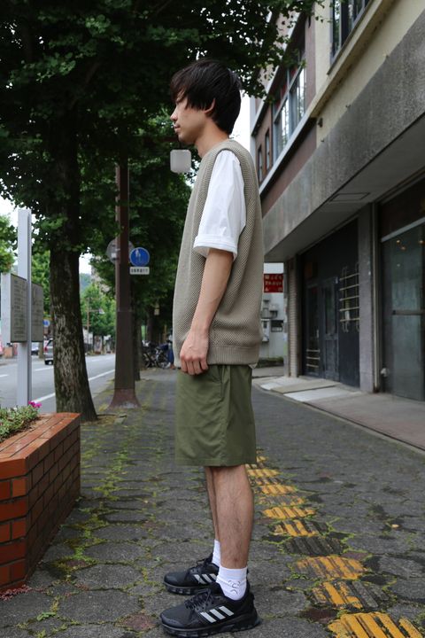 crepuscule  moss stich vest"GRAYBEIGE"Style.2019.6.29.