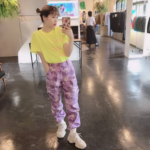 WIND AND SEA CLASSIC logo TEE"FS YELLOW"スタイル.2019.7.14.