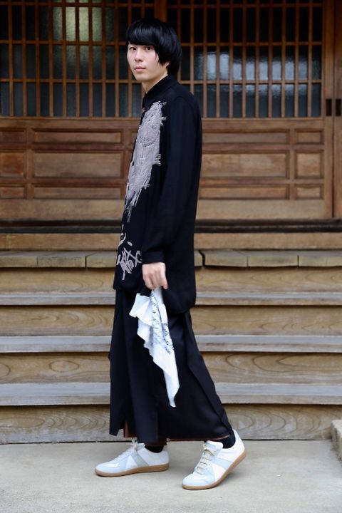 Yohji Yamamoto Pour Homme 早期退職ブラウスミックススタイル.2019.7.03.