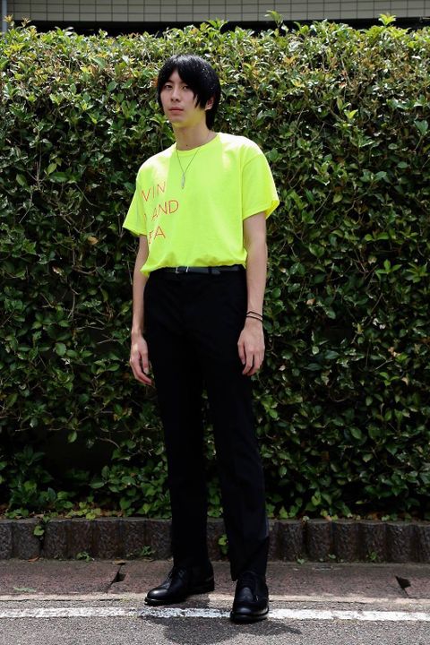 WIND AND SEA CLASSIC logo TEE"FS YELLOW"スタイル.2019.7.07.