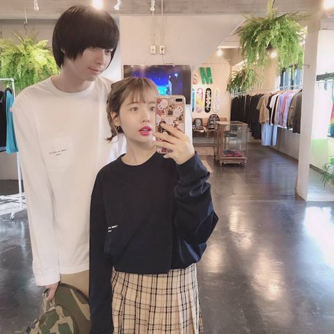 COMME des GARCONS HOMMEロゴロングスリーブTシャツスタイル.2019.7.27.