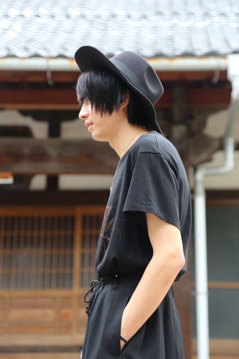 yohji yamamoto 半袖蜘蛛柄Tシャツ Style.2019.7.12.