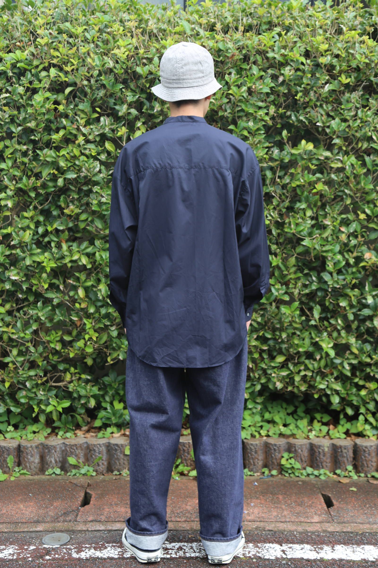 Graphpaper 2019A/W Broad Band Collar Oversized Shirt.Style.2019.7.21.