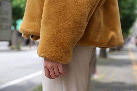 sulvam fur JKT"BEIGE"Style.2019.7.8.