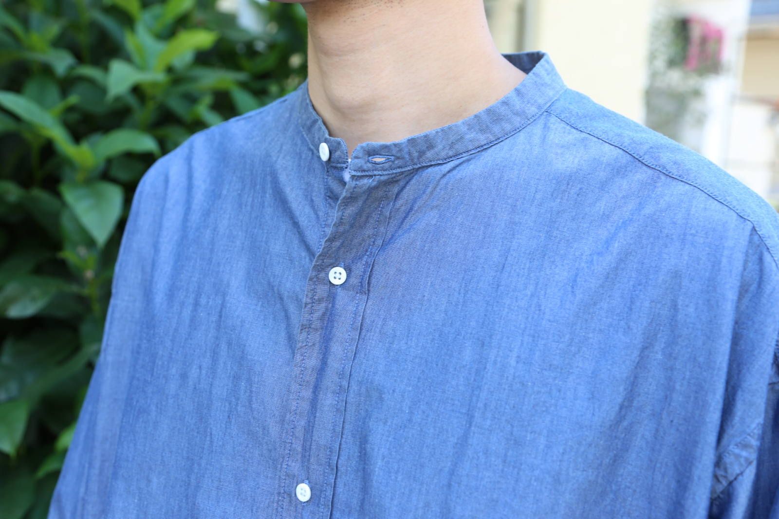 Graphpaper(グラフペーパー) Dungaree Band Collar Oversized