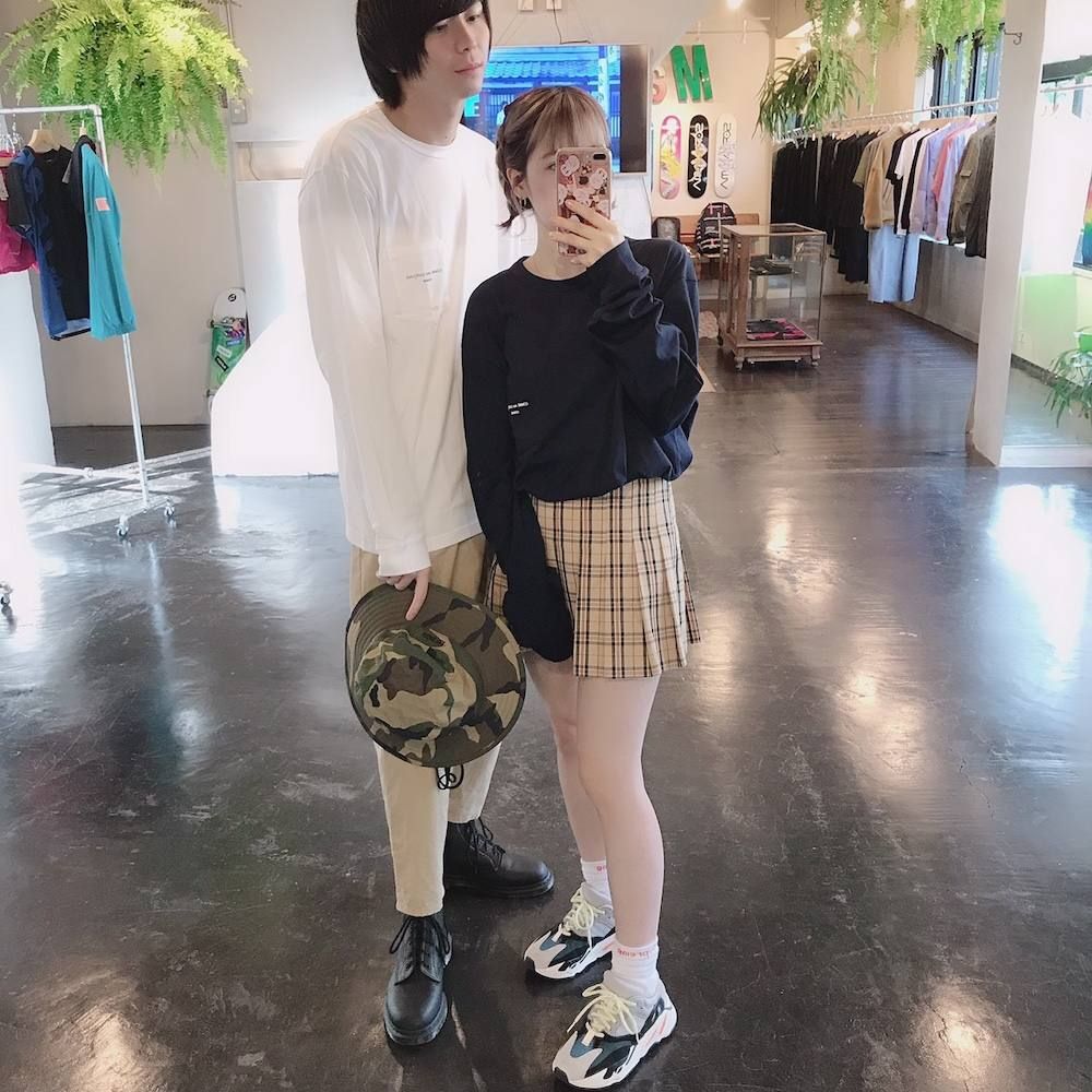 COMME des GARCONS HOMMEロゴロングスリーブTシャツスタイル.2019.7.27.