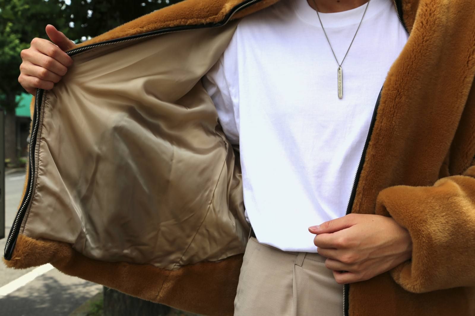 sulvam fur JKT"BEIGE"Style.2019.7.8.