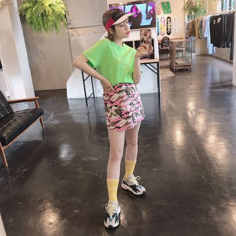 WIND AND SEA CLASSIC logo TEE"FS LIME"スタイル.2019.7.15.