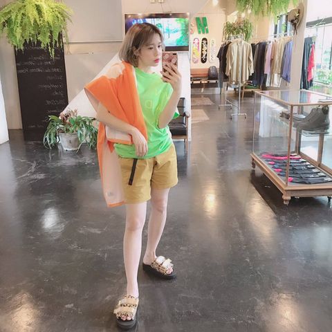 WIND AND SEA CLASSIC logo TEE"FS LIME"Style.2019.8.2.