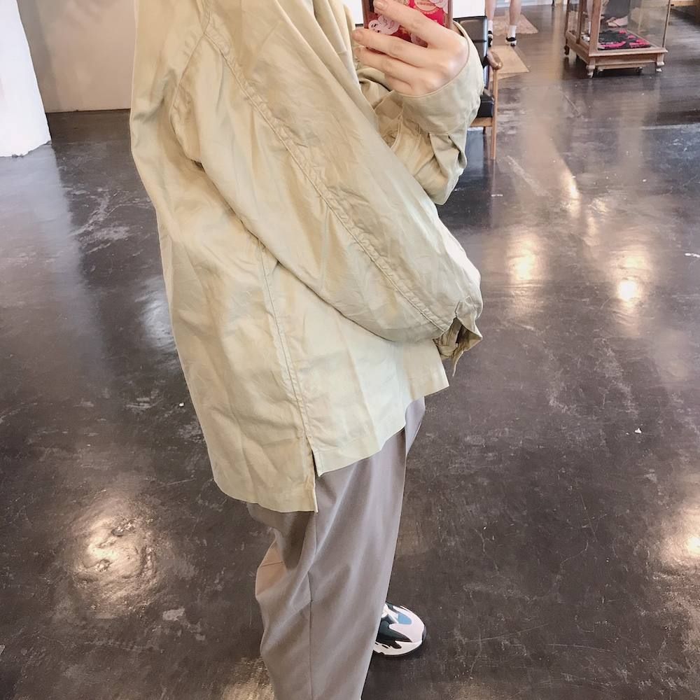 WELLDER パッカリングスリーブバンドカラーシャツスタイル.2019.7.29.