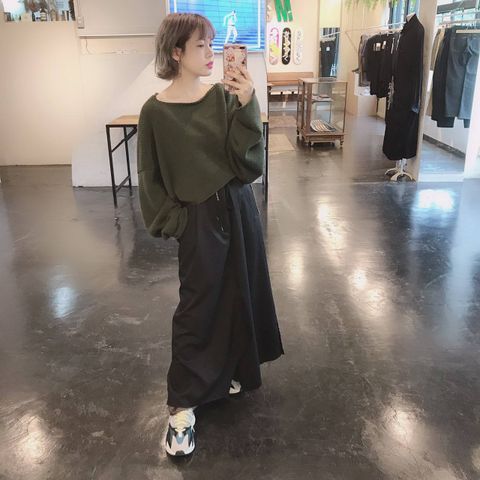 sulvamレイヤードスカートパンツスタイル.2019.7.07.