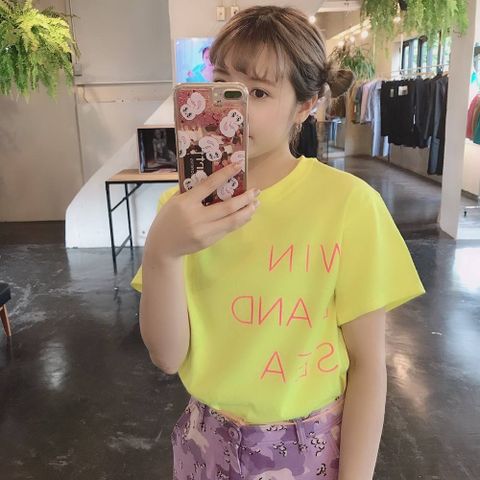 WIND AND SEA CLASSIC logo TEE"FS YELLOW"スタイル.2019.7.14.