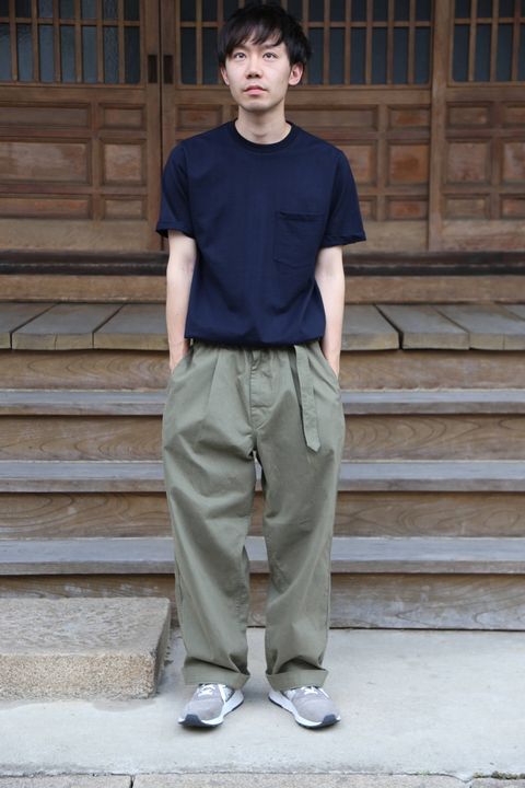 Graphpaper Military Cloth Belted Pants"KHAKI"Style.2019.7.31.