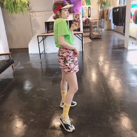 WIND AND SEA CLASSIC logo TEE"FS LIME"スタイル.2019.7.15.