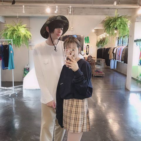 COMME des GARCONS HOMMEロゴロングスリーブTシャツスタイル.2019.7.27.