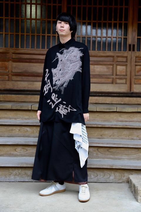 Yohji Yamamoto Pour Homme 早期退職ブラウスミックススタイル.2019.7.03.