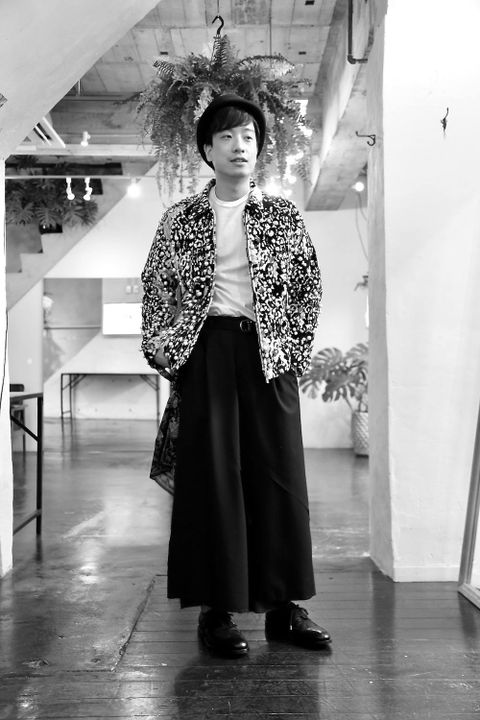 sulvam leopard pearl zip JKT"WHITE"スタイル.2019.7.11.