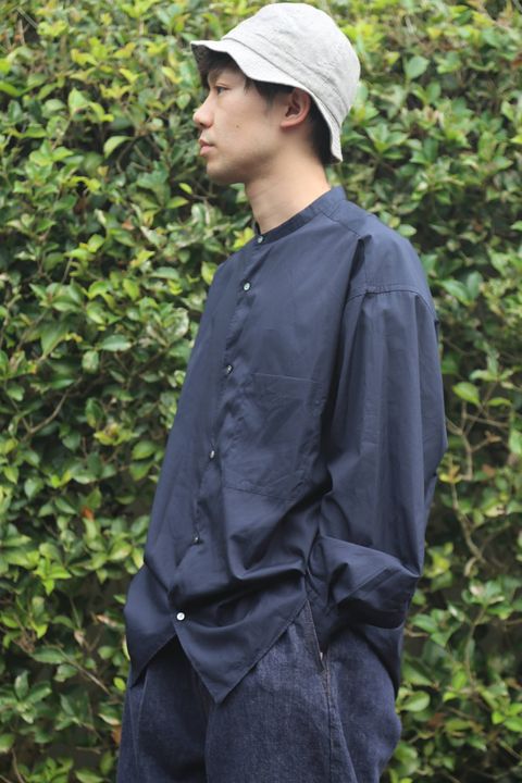 Graphpaper 2019A/W Broad Band Collar Oversized Shirt.Style.2019.7.21.