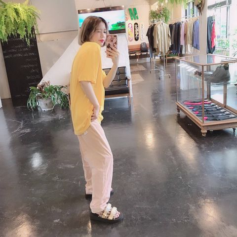WIND AND SEA(ウィンダンシー) ORNAMENT TEE"YELLOW"Style.2019.7.31.