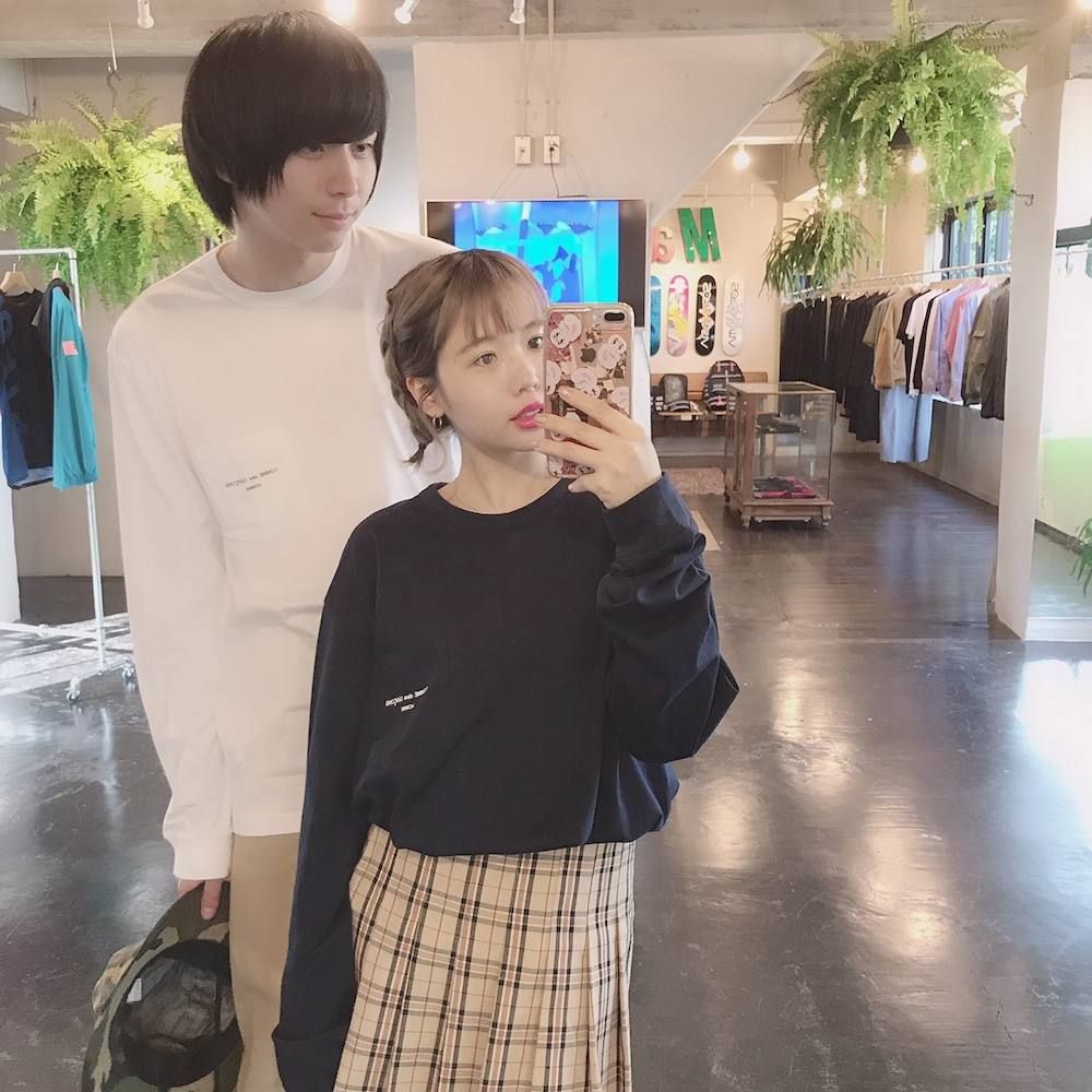 COMME des GARCONS HOMMEロゴロングスリーブTシャツスタイル.2019.7.27.