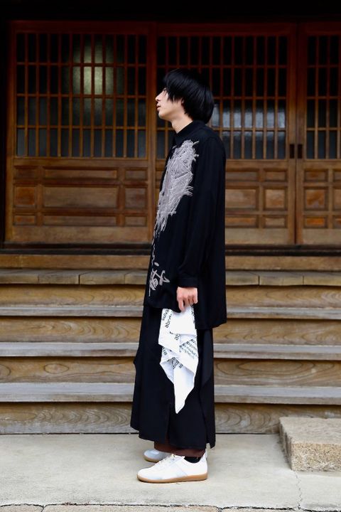 Yohji Yamamoto Pour Homme 早期退職ブラウスミックススタイル.2019.7.03.