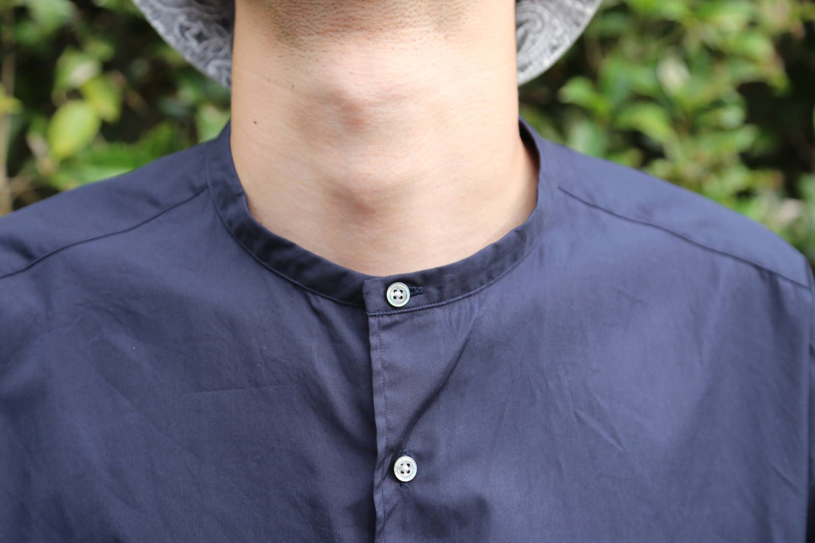 Graphpaper 2019A/W Broad Band Collar Oversized Shirt.Style.2019.7.21.